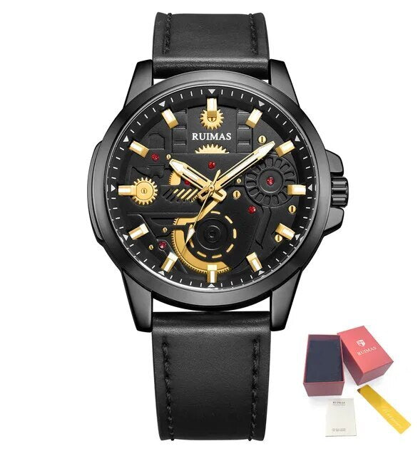 RUIMAS Watches Men's Casual Sport Watches Luxury Military Quartz Wrist Watch Chronograph ​Waterproof Man Clock Montre Homme 307-16