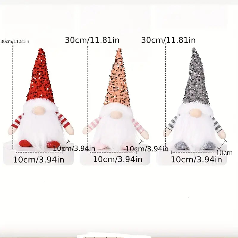 Twinkling Trio: Rudolph Sequin Delight for Christmas-1