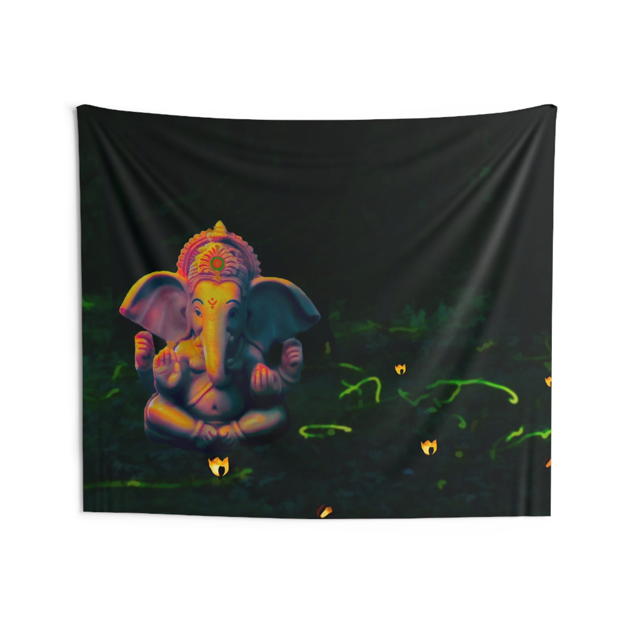 Ganesha Flower Tapestry-3