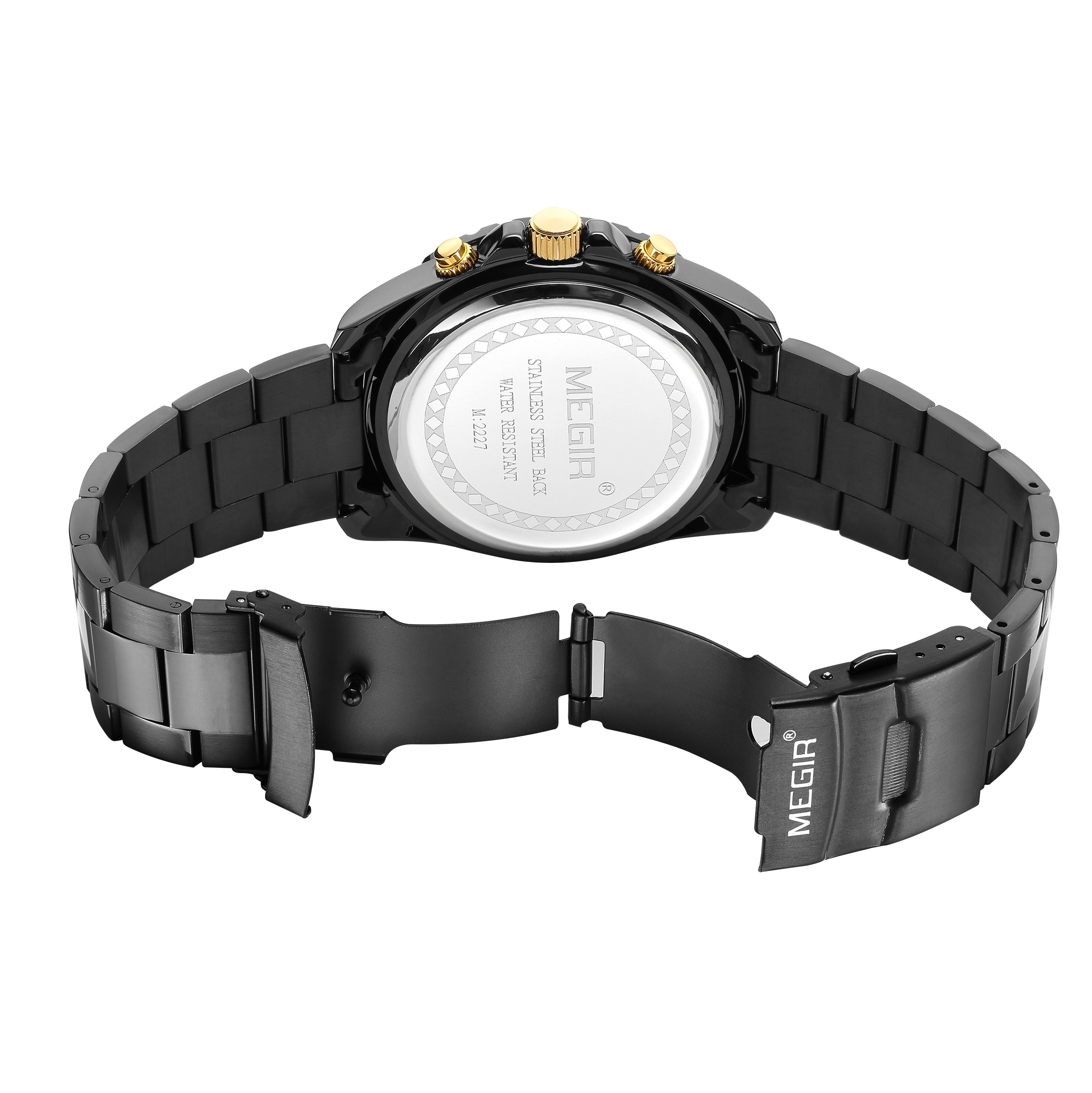 MEGIR Men Watches Brand Luxury Military Wristwatch Waterproof Steel Strap Quartz Chronograph Date Clock Male Relogio Masculino-11