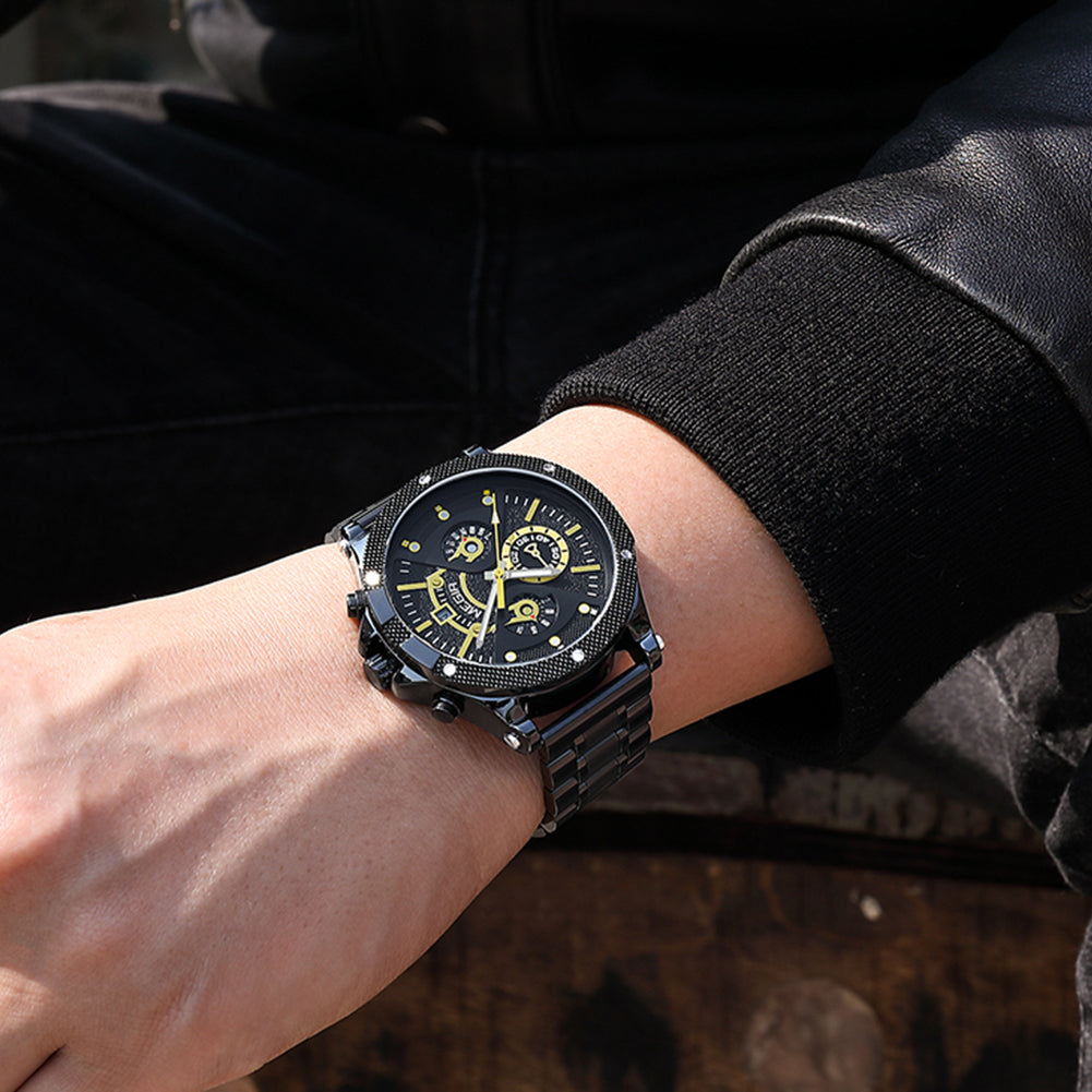 MEGIR Men's Business Watch Top Brand Luxury Quartz Wristwatch Fashion Waterproof Man Military Clock Calendar Reloj Hombre 2216-3