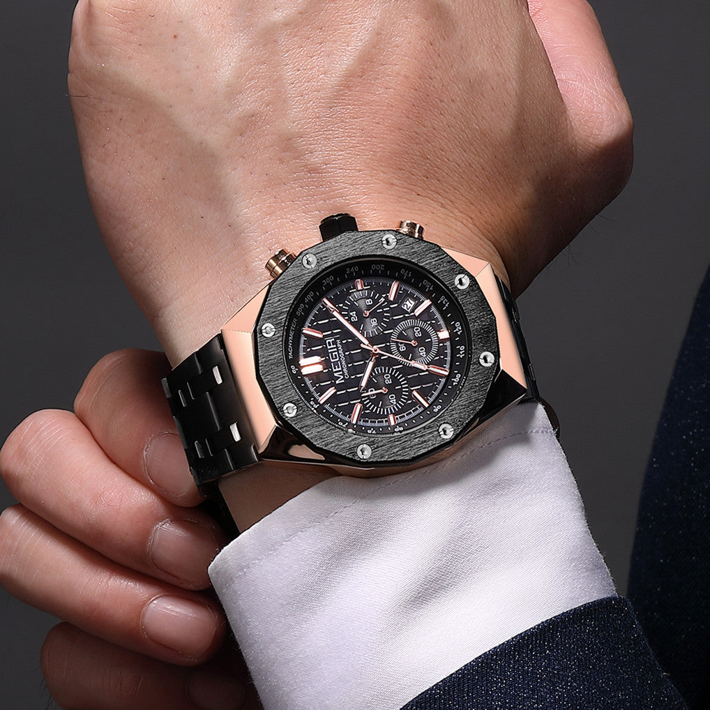 MEGIR Relogio Masculino Luxury Business Men Watches Fashion Military Watch Date Luminous Casual Quartz Wristwatch Man Clock 2213-3