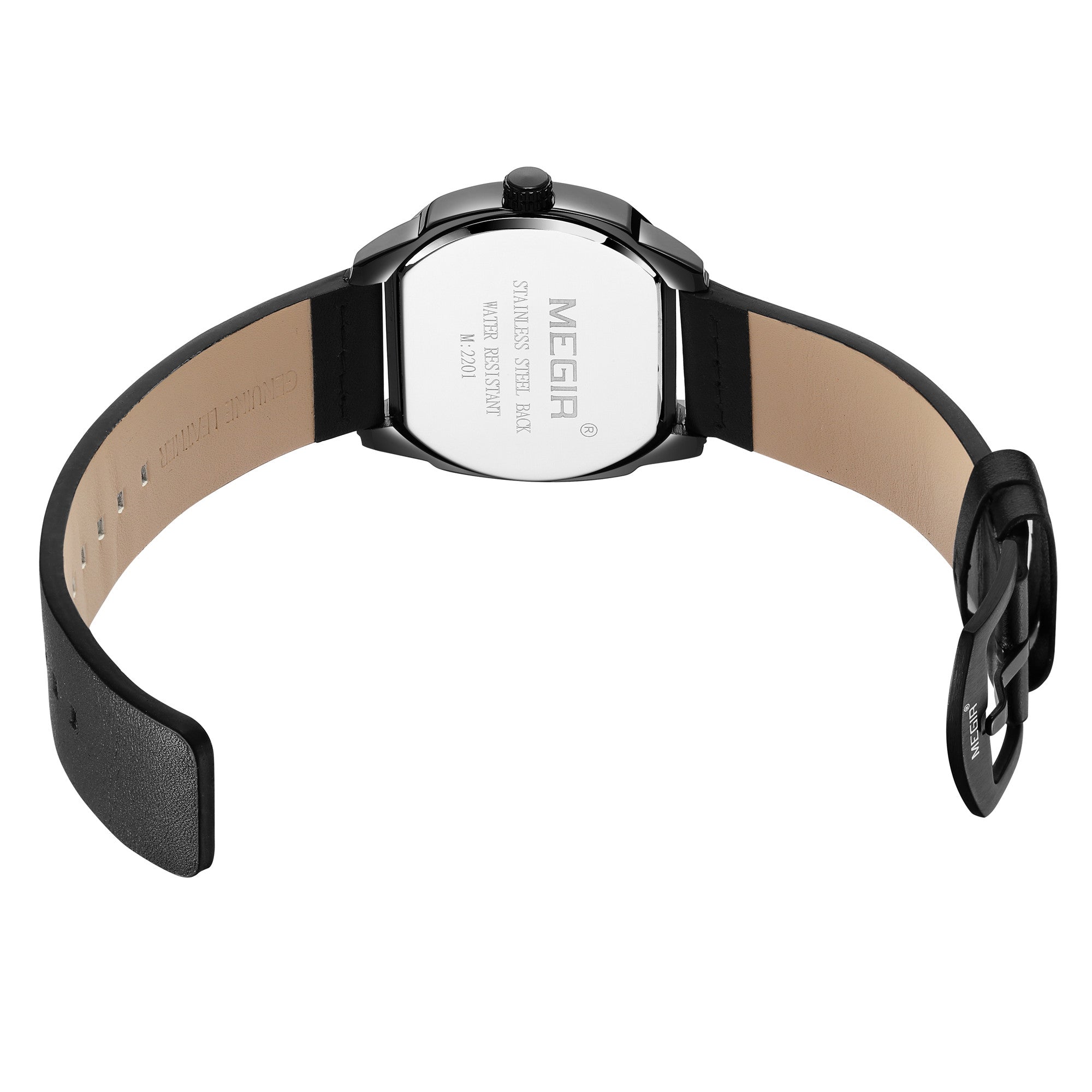 MEGIR Fashion Mens Watches Top Luxury Sport Military Watch Calendar Luminous Quartz Casual Man Wristwatch Clock Montre Homme-14