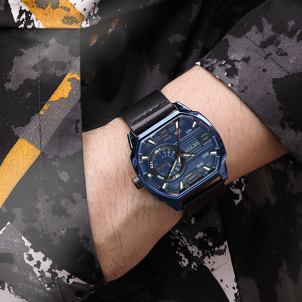 MEGIR Fashion Mens Watches Top Luxury Sport Military Watch Calendar Luminous Quartz Casual Man Wristwatch Clock Montre Homme-2