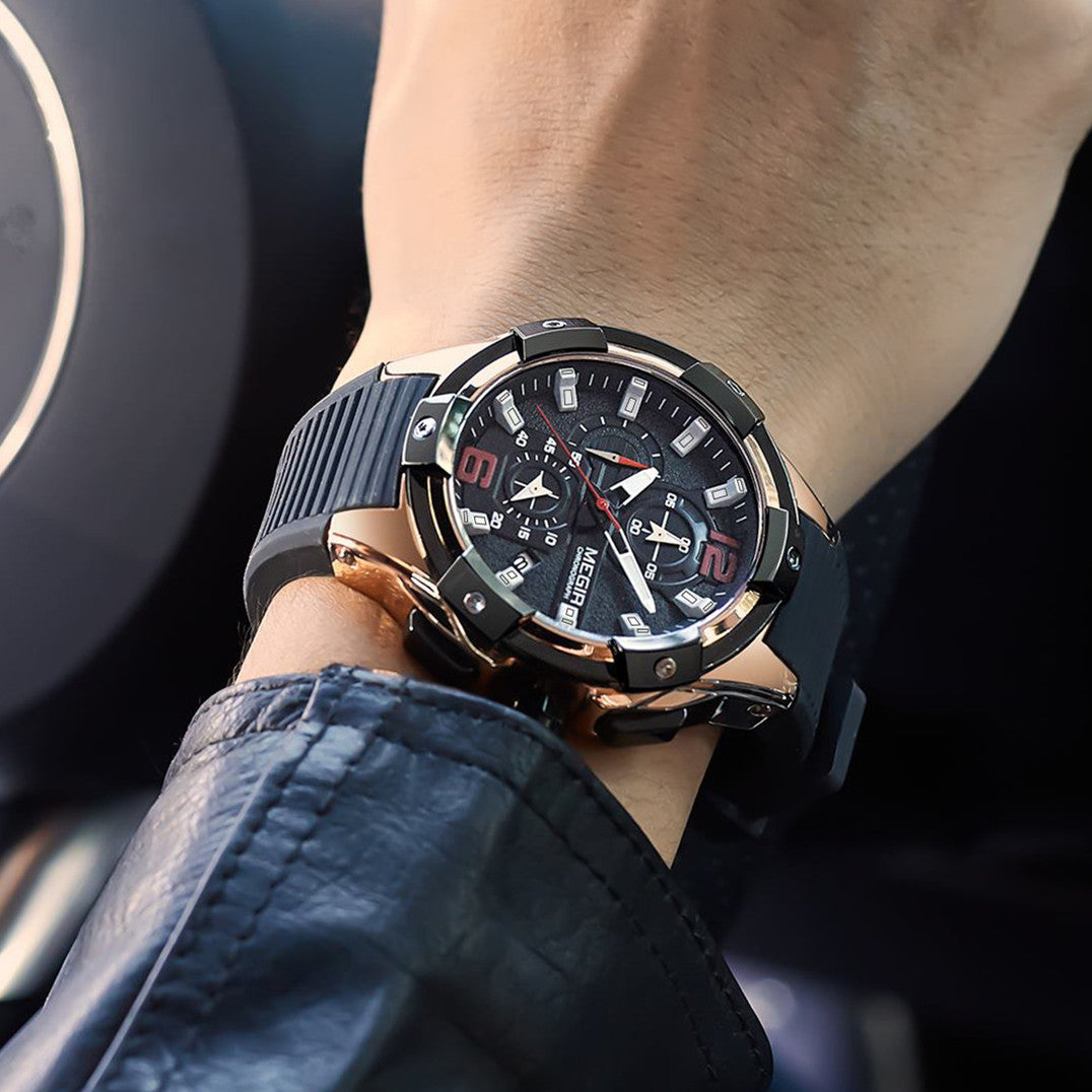 MEGIR Men's Chronograph Original Top Luxury Sports Military Watches for Men Date Luminous Wristwatches Clock Relogio Masculino-2