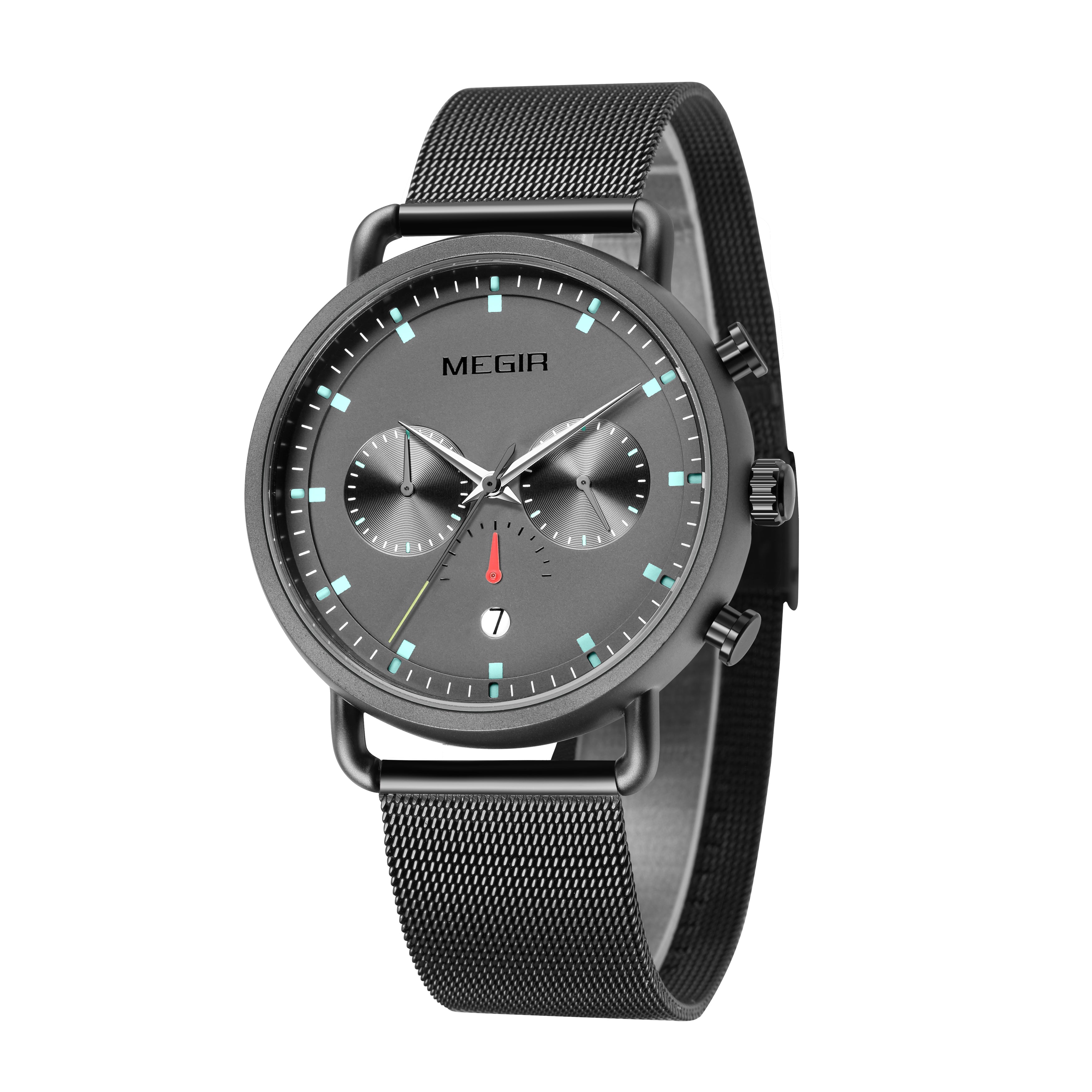 MEGIR Men Watch Top Brand Fashion Casual Quartz Watches Waterproof Date Man Sports Military Wristwatch Clock Relogio Masculino-7