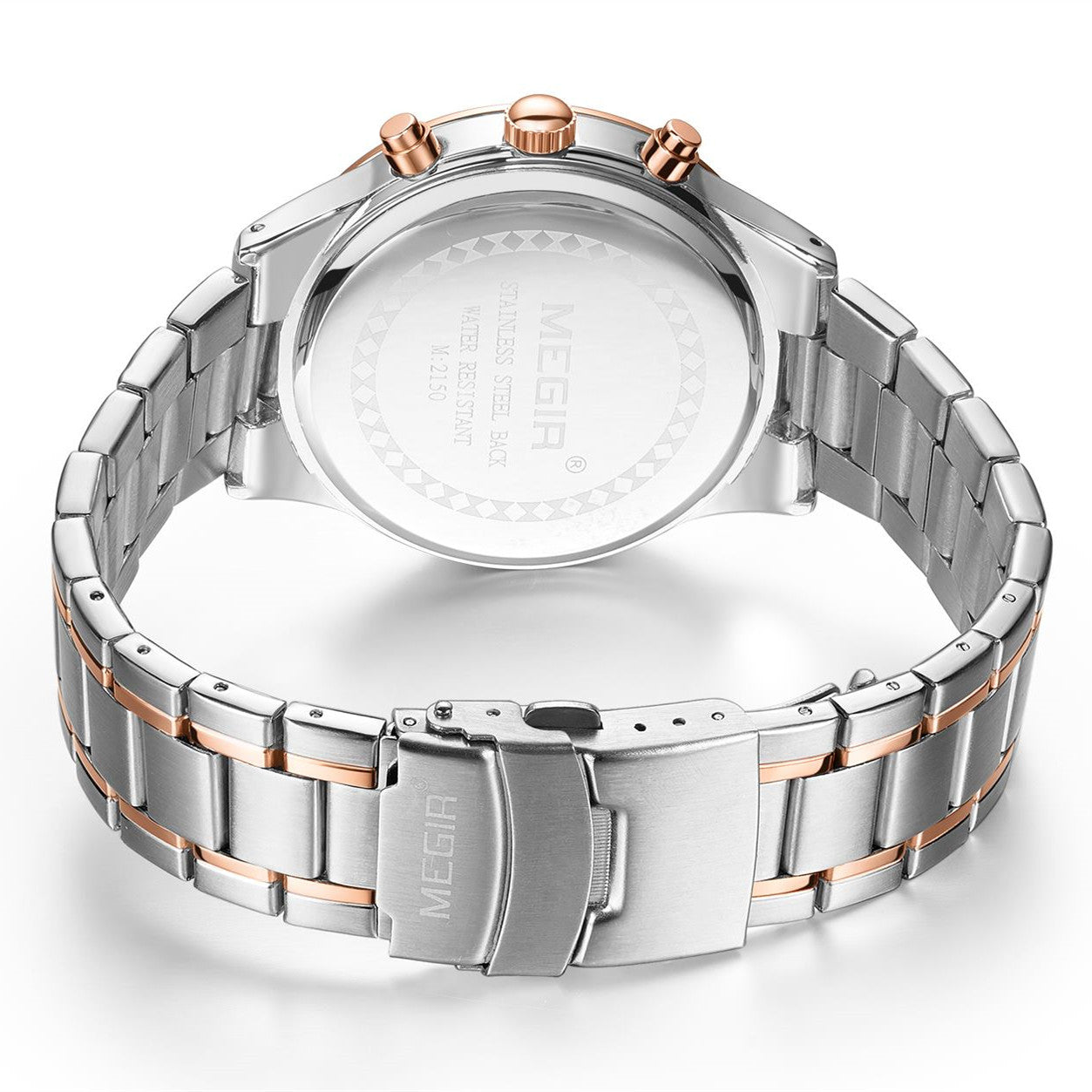 MEGIR Stainless Steel Waterproof Wrist Watches for Men Luminous Chronograph Business Quartz Men's Casual Clock Reloj Hombre-14