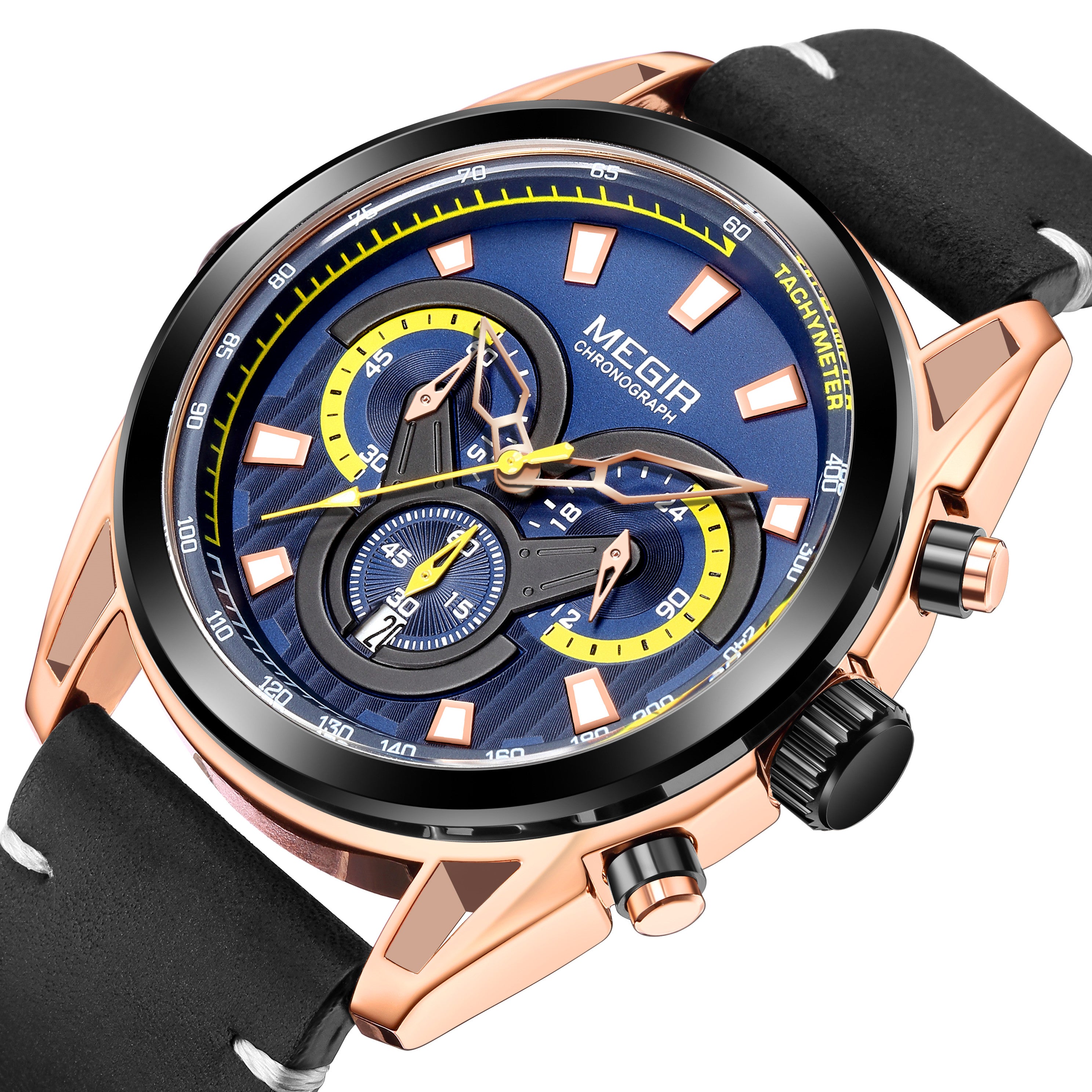 MEGIR Top Brand Luxury Men's Wrist Watch Man Luminous Waterproof Sport Men Quartz Wristwatches Relogio Masculino Dropshipping-4