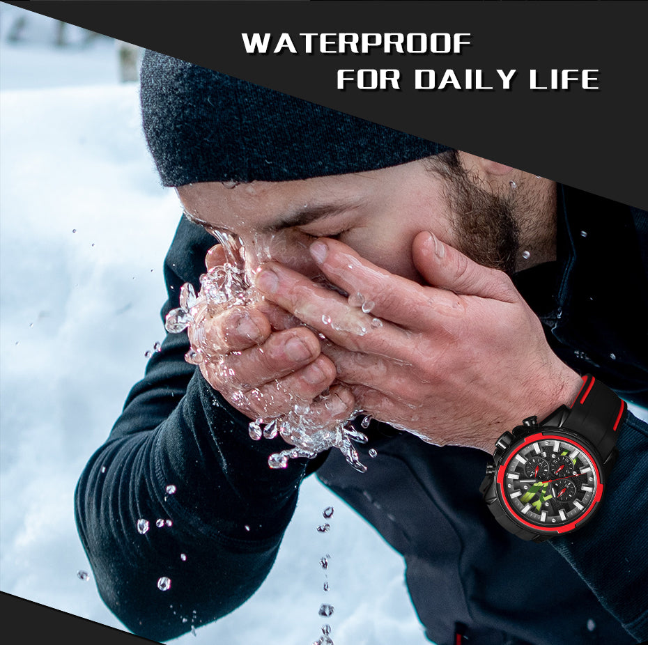 MEGIR New Sport Watch for Luxury Silicone Quartz Casual Wristwatch Waterproof Military Wrist Watch Man Clock Reloj Hombre 2133-8