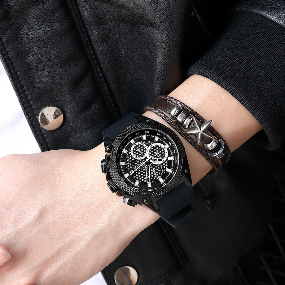 MEGIR Fashion Sports Military Watches for Mens Top Brand Luxury Military Wristwatch Silicone Waterproof Clock Relogio Masculino-2