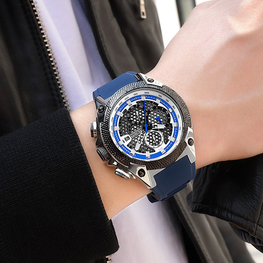 MEGIR Fashion Sports Military Watches for Mens Top Brand Luxury Military Wristwatch Silicone Waterproof Clock Relogio Masculino-1