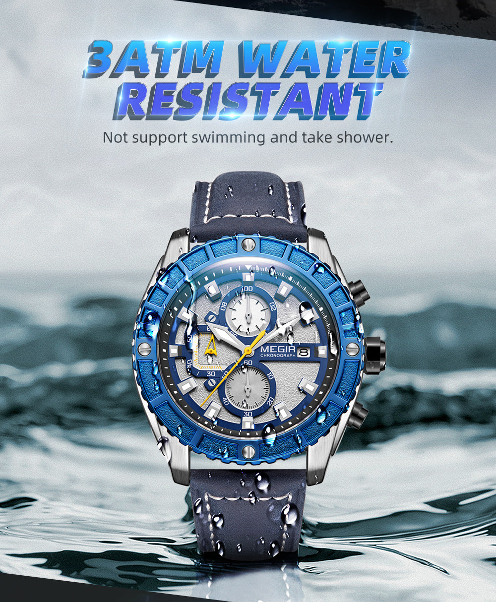 MEGIR Watches Luxury Sport Military Watch for Mens Fashion Casual Quartz Wristwatch Luminous Clock Man Chronograph Reloj Hombre-14