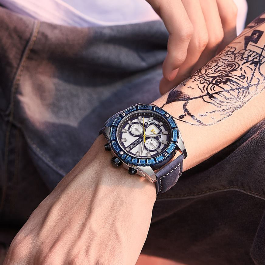 MEGIR Watches Luxury Sport Military Watch for Mens Fashion Casual Quartz Wristwatch Luminous Clock Man Chronograph Reloj Hombre-2