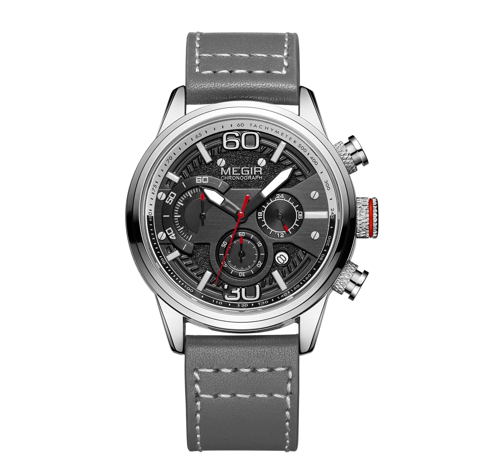 MEGIR Fashion Mens Watches Top Brand Luxury Sports Chronograph Quartz Wrist Watch Men Business Wristwatch Relogio Masculino 2110-6