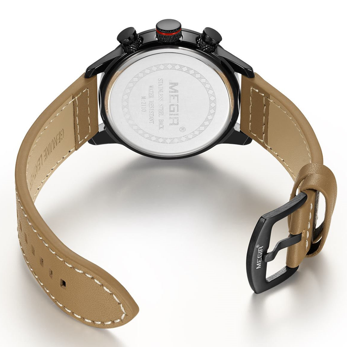 MEGIR Fashion Mens Watches Top Brand Luxury Sports Chronograph Quartz Wrist Watch Men Business Wristwatch Relogio Masculino 2110-7