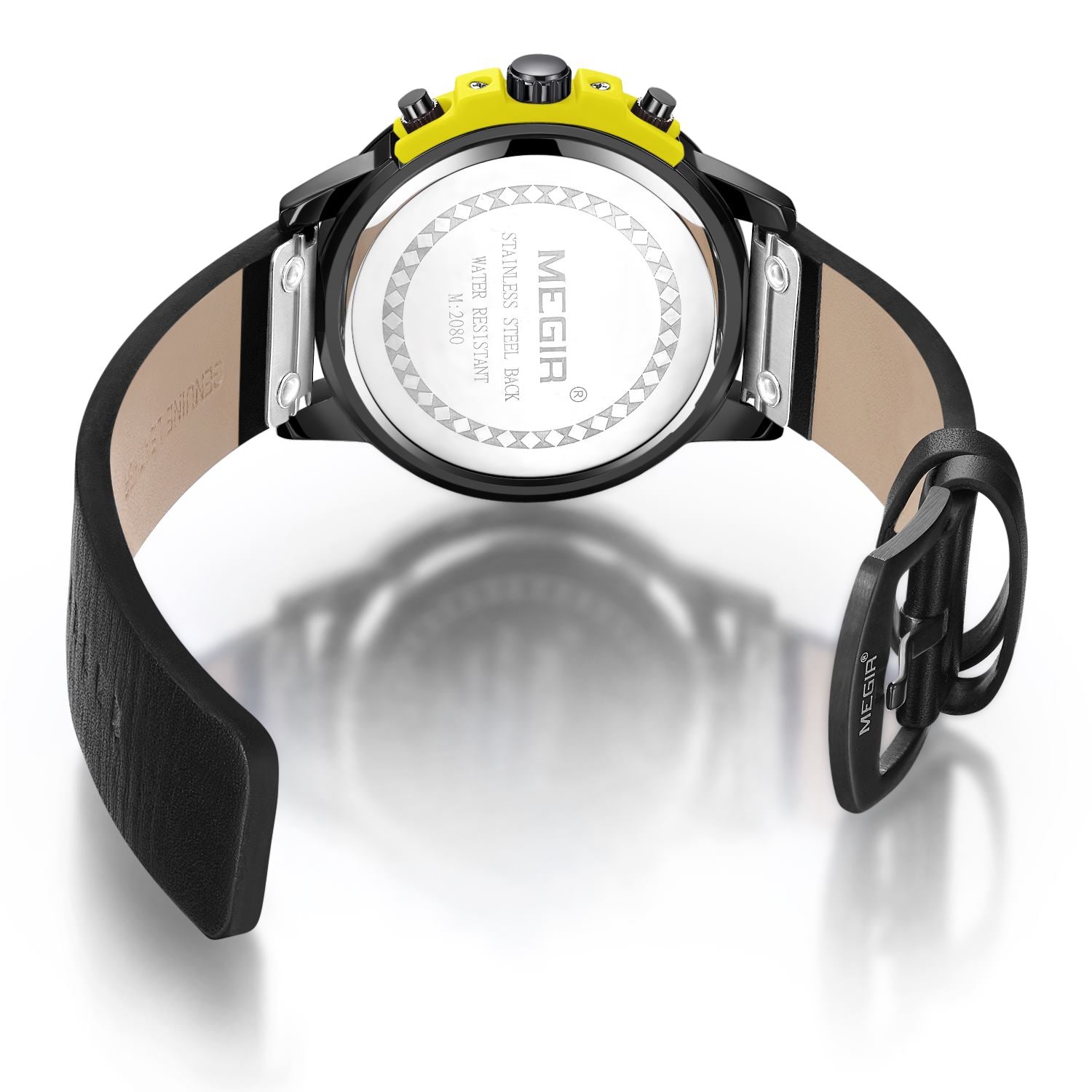 MEGIR Fashion Military Watches for Men Luxury Quartz Sport Wrist Watch Calendar Luminous Waterproof Man Clock Chronograph 2080-8