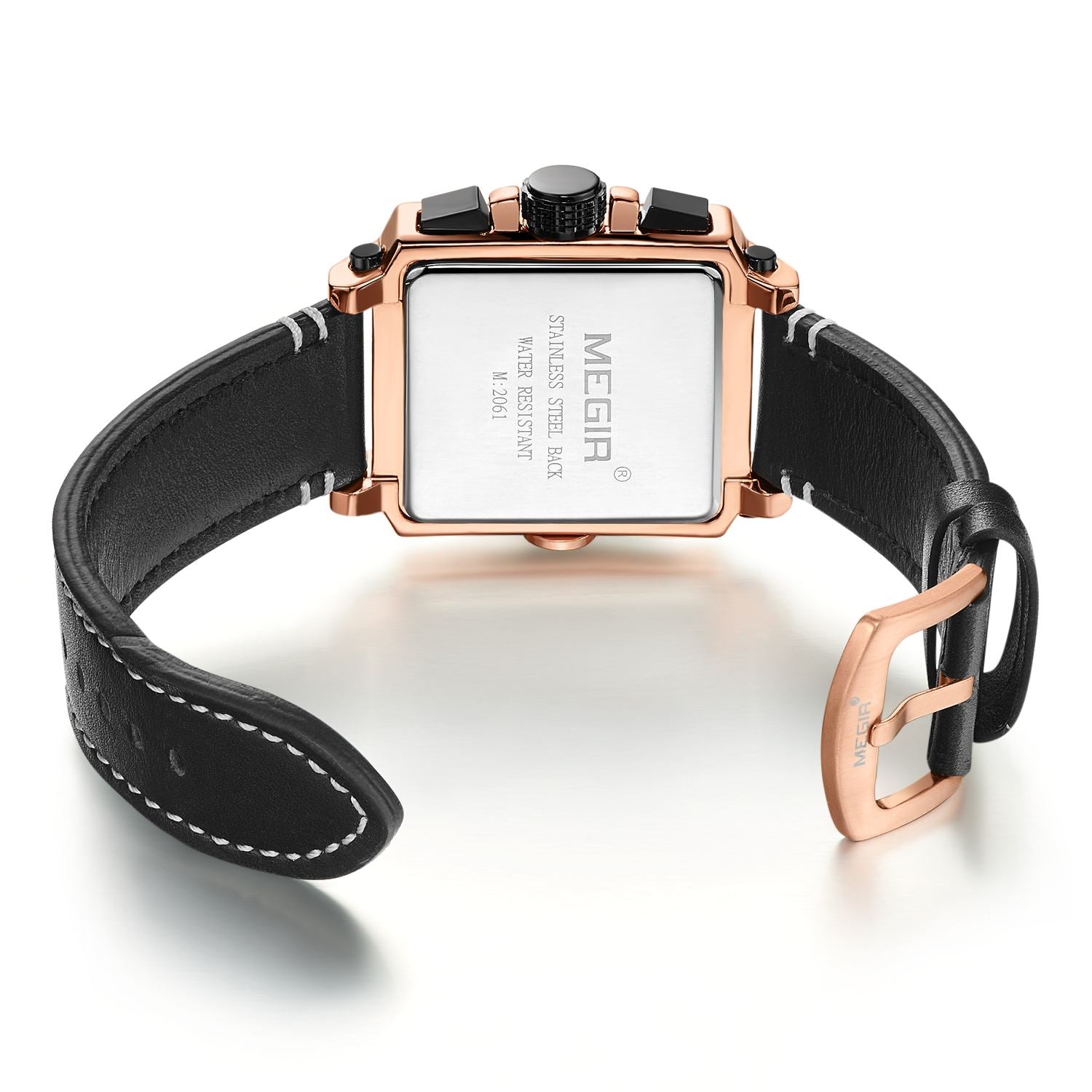 MEGIR Men Watch Top Brand Luxury Chronograph Quartz Watches Clock Men Leather Sport Army Military Wrist Watch Relogio Masculino-12