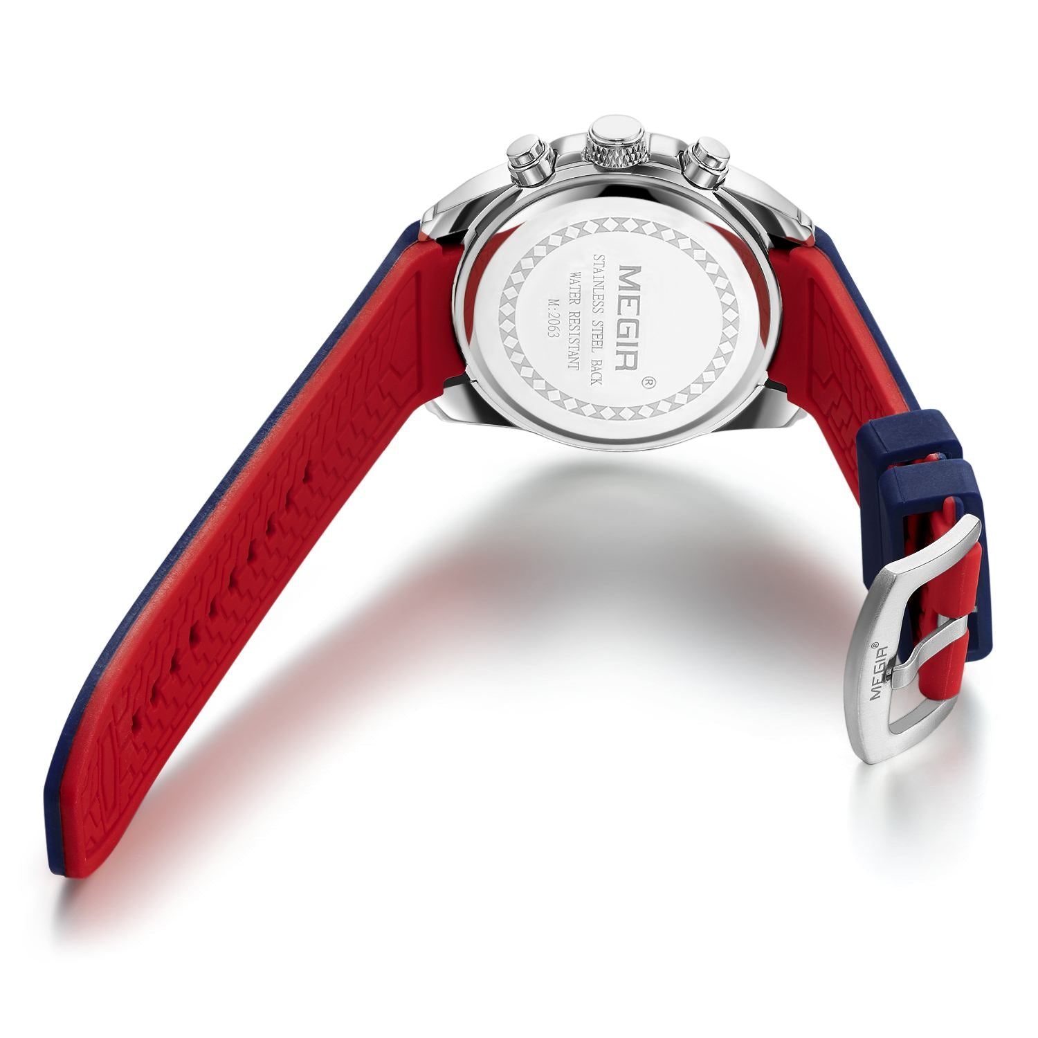 MEGIR Sport Watch Silicone Strap Chronograph Men Quartz Military Watch Waterproof Wrist Watches Relogio Masculino Man Clock-14