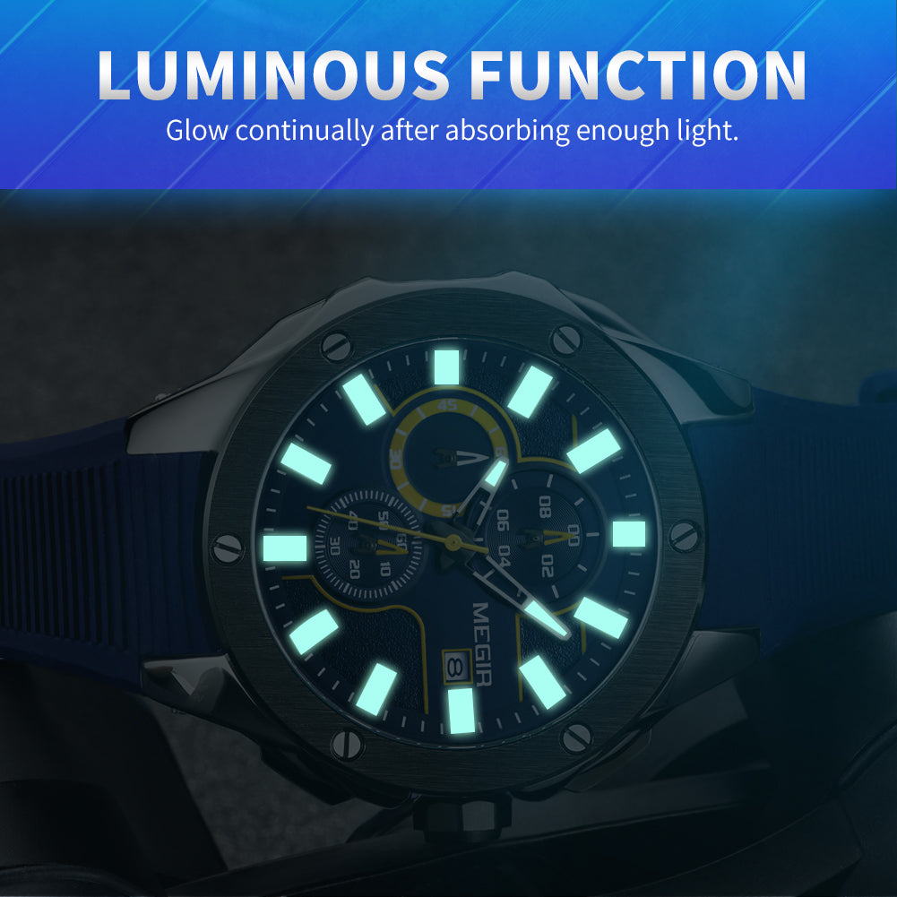 MEGIR Men Sport Military Watch Luxury Luminous Chronograph Quartz Watches Clock Calendar Waterproof Wristwatch Relogio Masculino-14