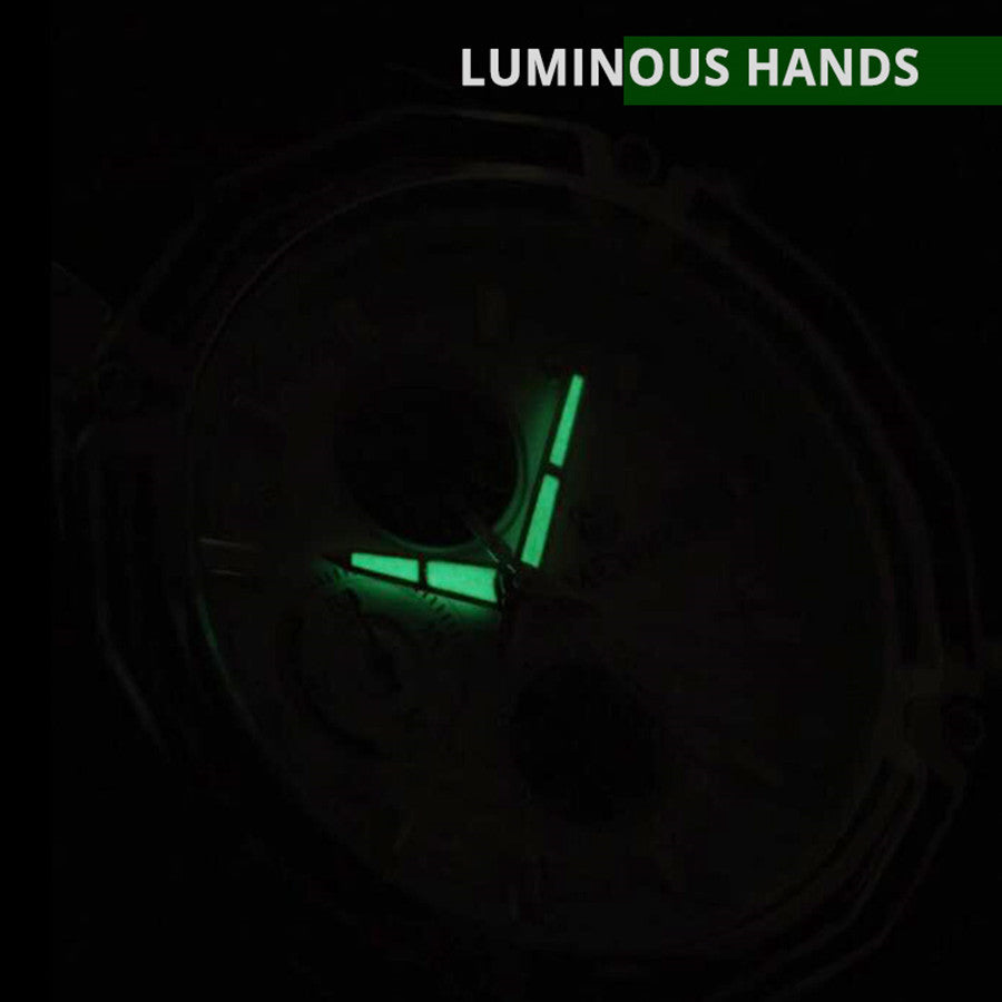 MEGIR Fashion Luxury Sport Watches Luxury Brand Waterproof Leather Chronograph Quartz Military Wristwatch Clock for Men 2015-8