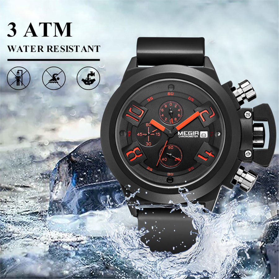 MEGIR Men Watches Luxury Fashion Sport Military Chronograph Luminous Date Quartz Wristwatch Clock Big Dial Relogio Masculino-10
