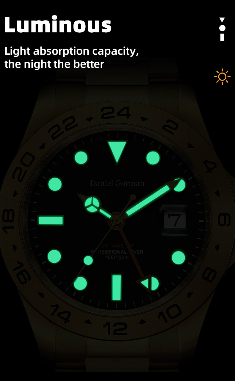 MEGIR Original Luxury Men Analogue Quartz Watch Luminous 5ATM Waterproof Business WristWatch Stainless Steel Clock Montre Homme-11