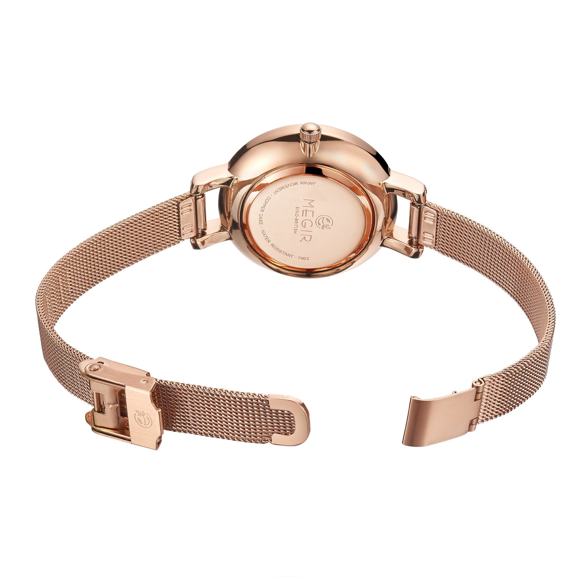 MEGIR Fashion Quartz Women Bracelet Watches Luxury Casual Ladies Dress Clock Female Steel Mesh Band Wristwatch Relogio Feminino-9