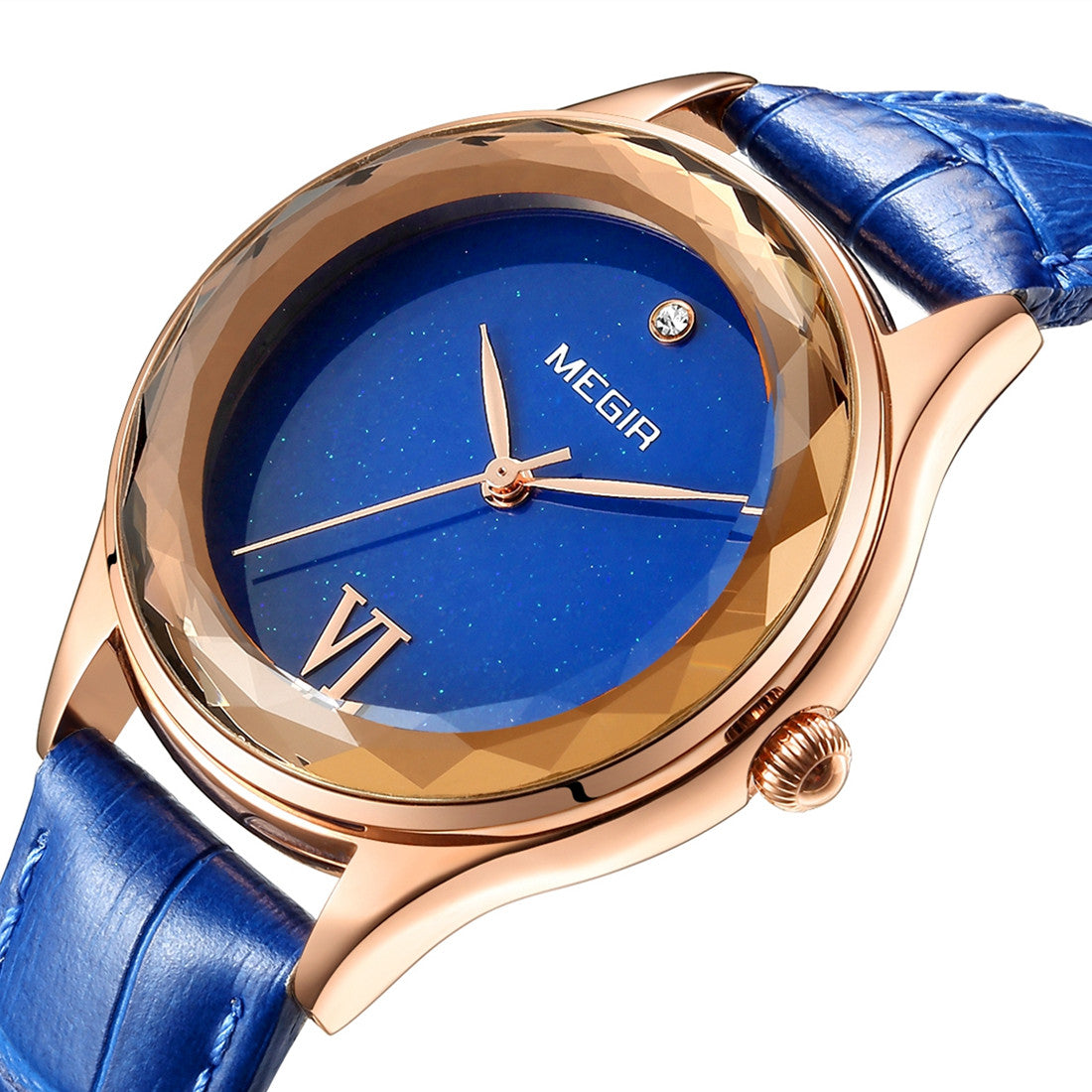 MEGIR Fashion Watch for Women Luxury Leather Casual Simple Quartz Wristwatch Waterproof Ladies Dress Clock Relogio Feminino-4