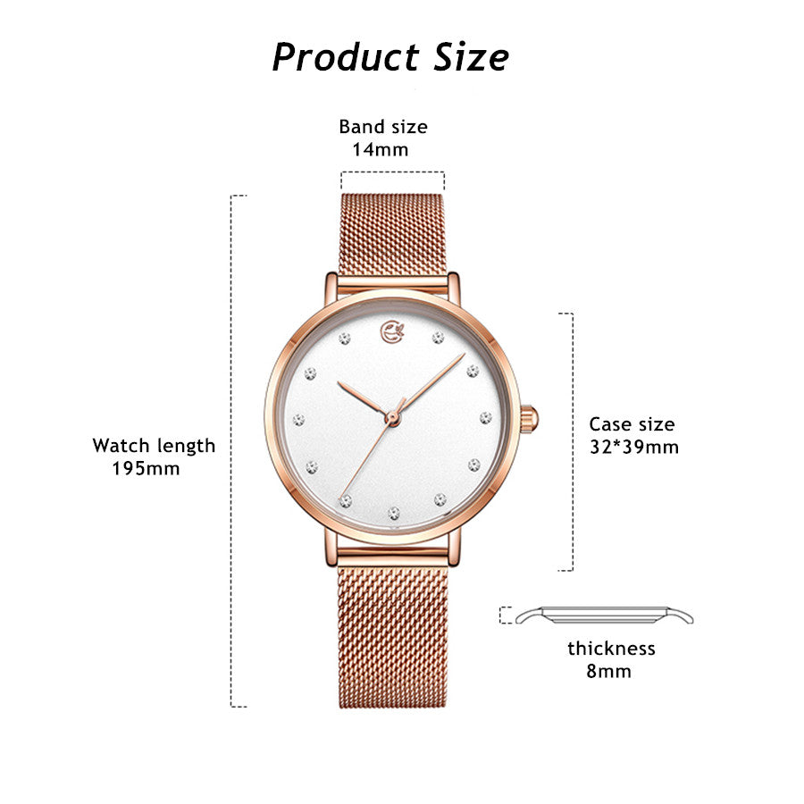 MEGIR Fashion Women Watches Top Brand Luxury Ladies Dress Clock Steel Bracelet Clock Female Quartz Wristwatch Relogio Feminino-4