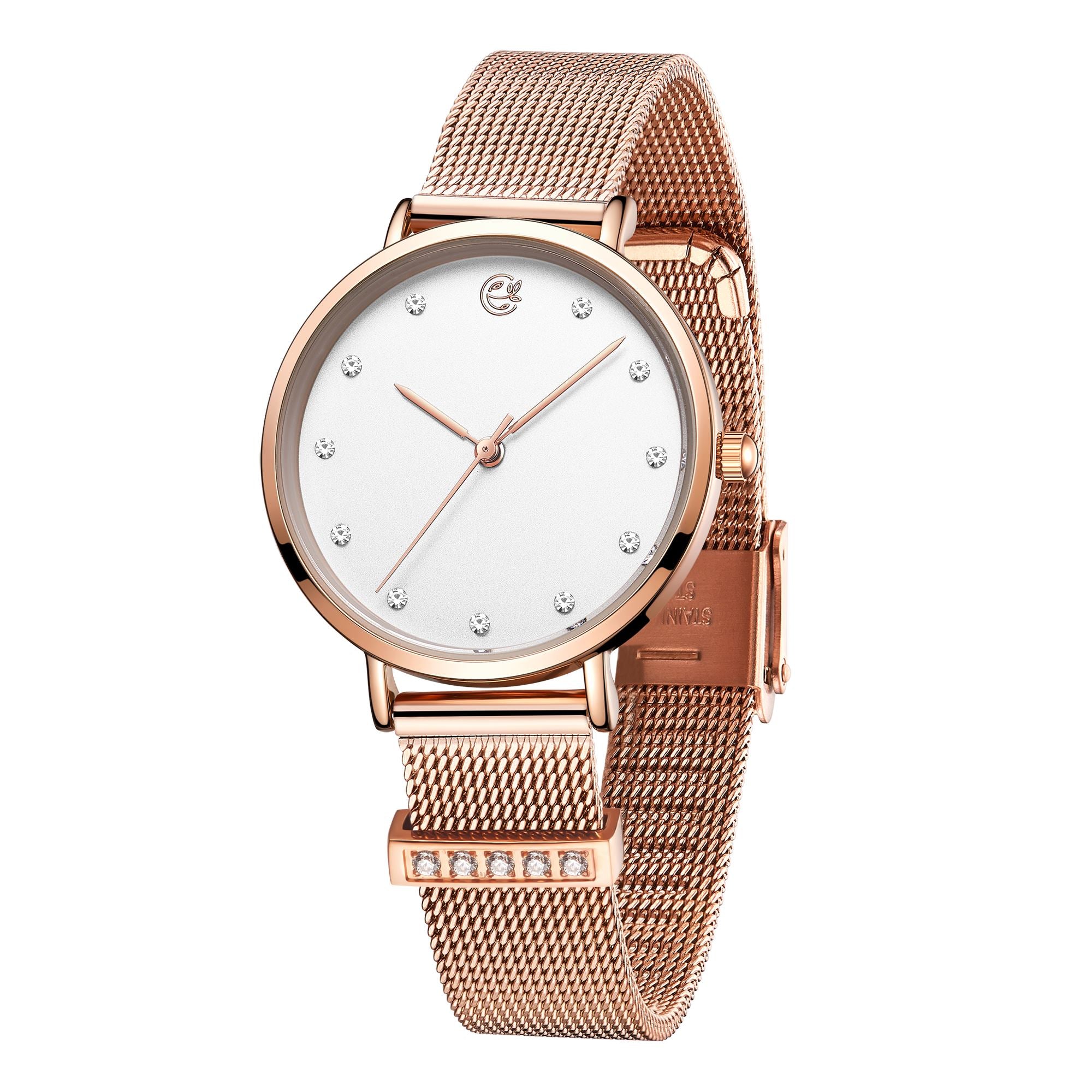 MEGIR Fashion Women Watches Top Brand Luxury Ladies Dress Clock Steel Bracelet Clock Female Quartz Wristwatch Relogio Feminino-6