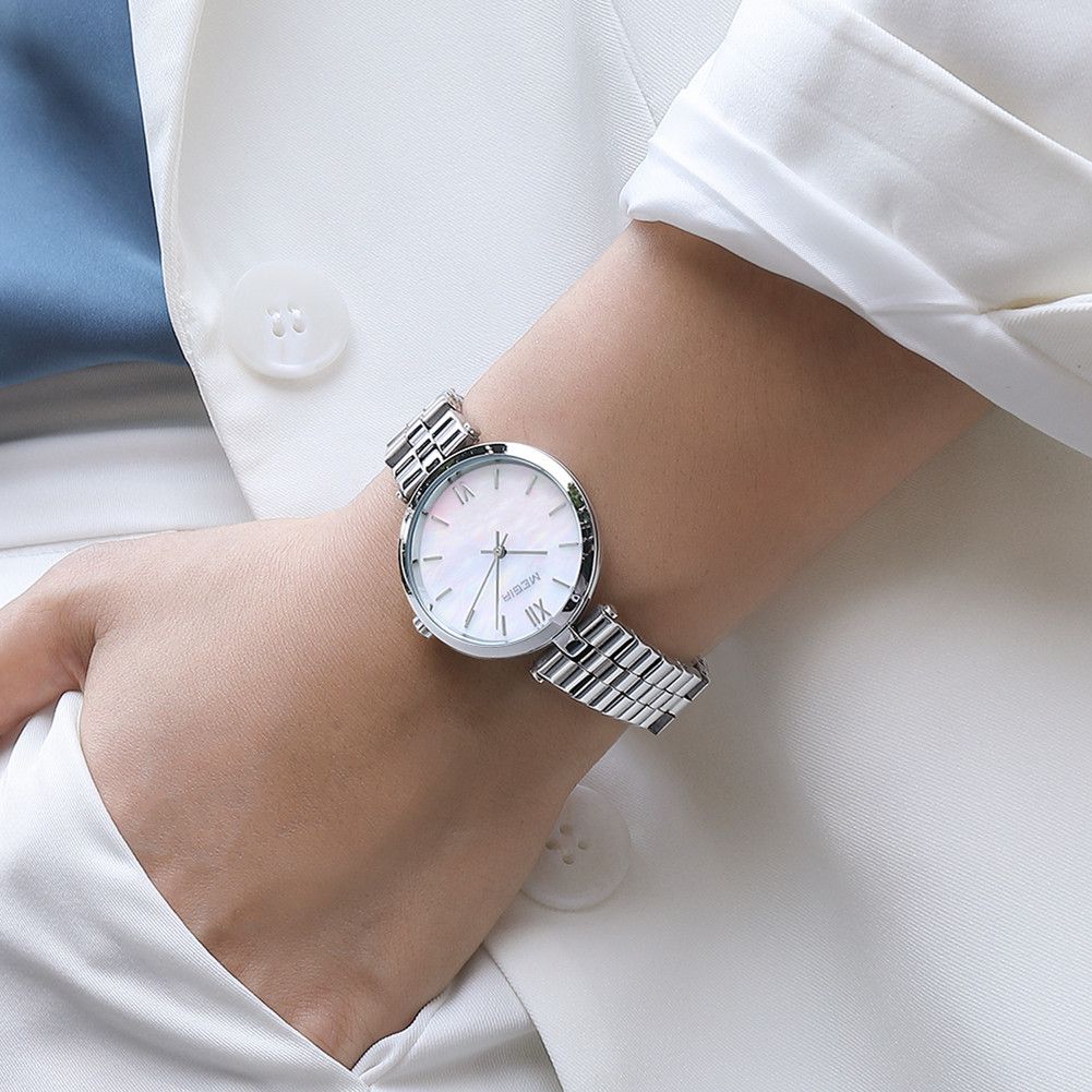 MEGIR Ladies Bracelet Watches Fashion Luxury Women's Casual Wrist Watch Steel Quartz Watch Dress Female Clock Reloj Mujer 85112-3