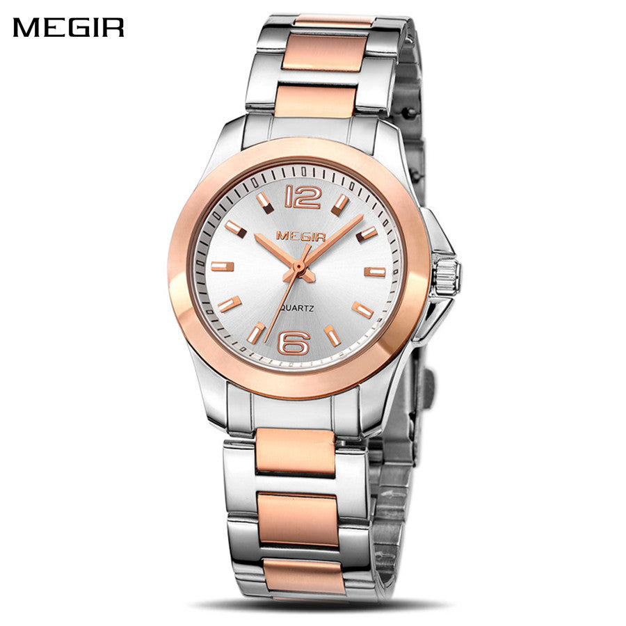 MEGIR Luxury Women Bracelet Watches Top Brand Fashion Ladies Quartz Watch Waterproof Elegant Female Wristwatch Dress Clock 5006L-0