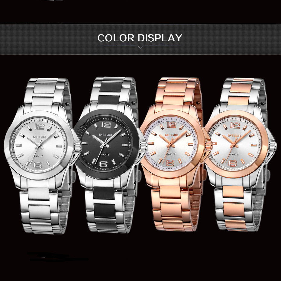 MEGIR Luxury Women Bracelet Watches Top Brand Fashion Ladies Quartz Watch Waterproof Elegant Female Wristwatch Dress Clock 5006L-4