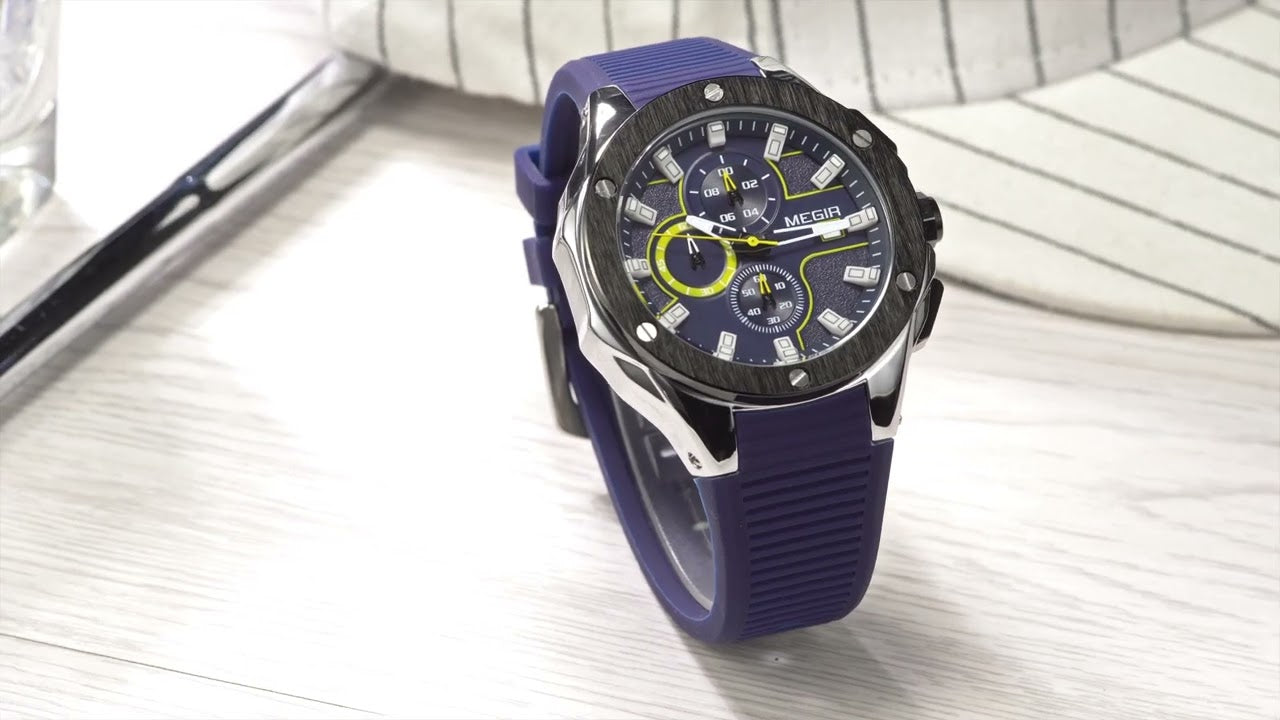 MEGIR Men Sport Military Watch Luxury Luminous Chronograph Quartz Watches Clock Calendar Waterproof Wristwatch Relogio Masculino-16