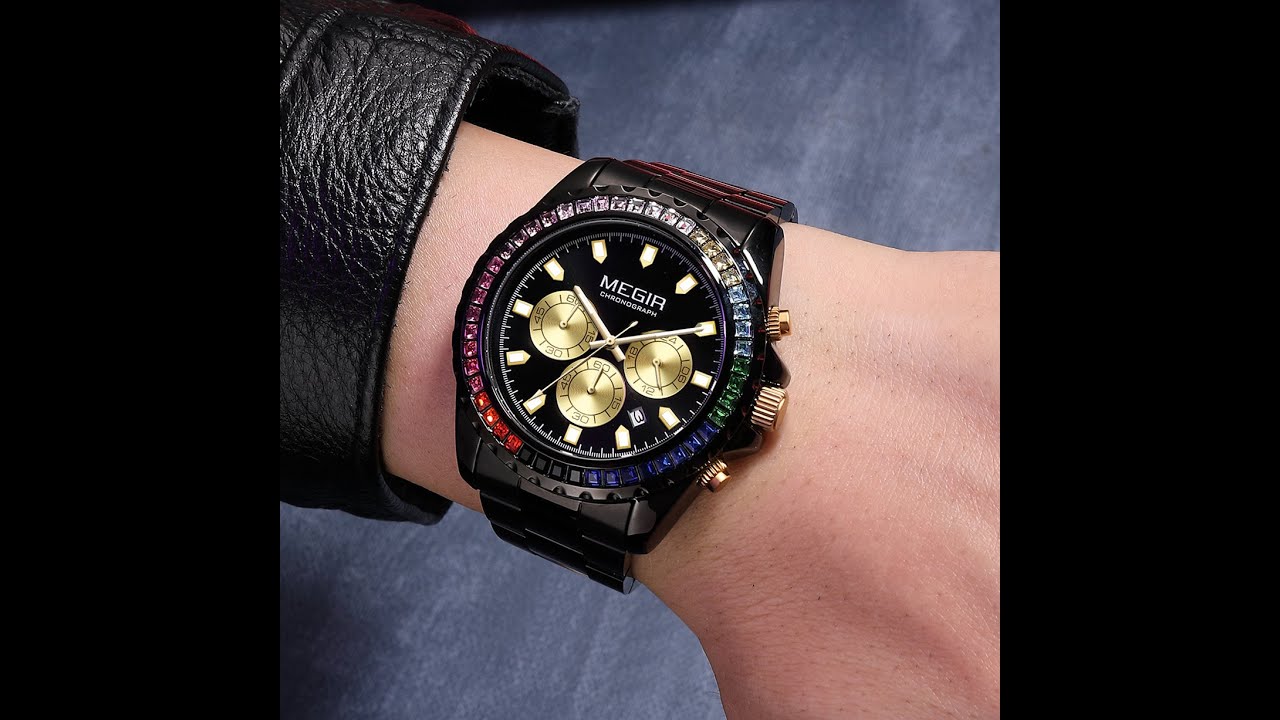 MEGIR Men Watches Brand Luxury Military Wristwatch Waterproof Steel Strap Quartz Chronograph Date Clock Male Relogio Masculino-12