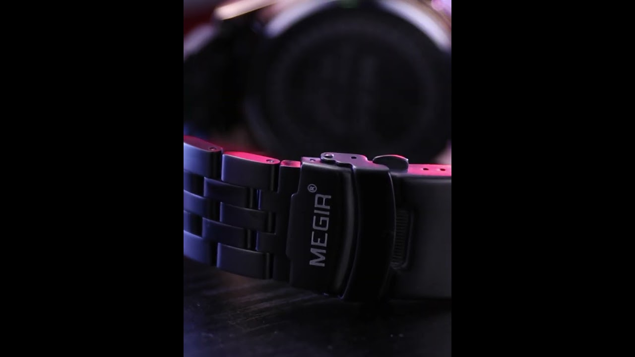 MEGIR Fashion Men Watches Luxury Business Wristwatch Stainless Steel Quartz Watch Calendar Luminous Man Clock Relogio Masculino-19