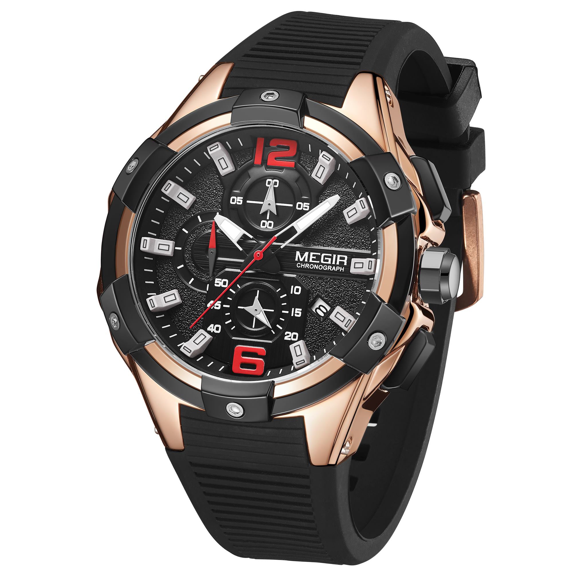 MEGIR Men's Chronograph Original Top Luxury Sports Military Watches for Men Date Luminous Wristwatches Clock Relogio Masculino-11