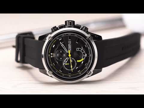 MEGIR Reloj Hombre Original Luxury Chronograph Men Sport Silicone Date Quartz Watches Waterproof Wristwatch Relogio Masculino-13