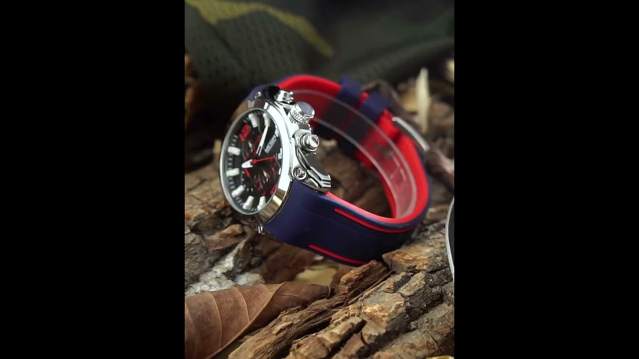 MEGIR Sport Watch Silicone Strap Chronograph Men Quartz Military Watch Waterproof Wrist Watches Relogio Masculino Man Clock-15