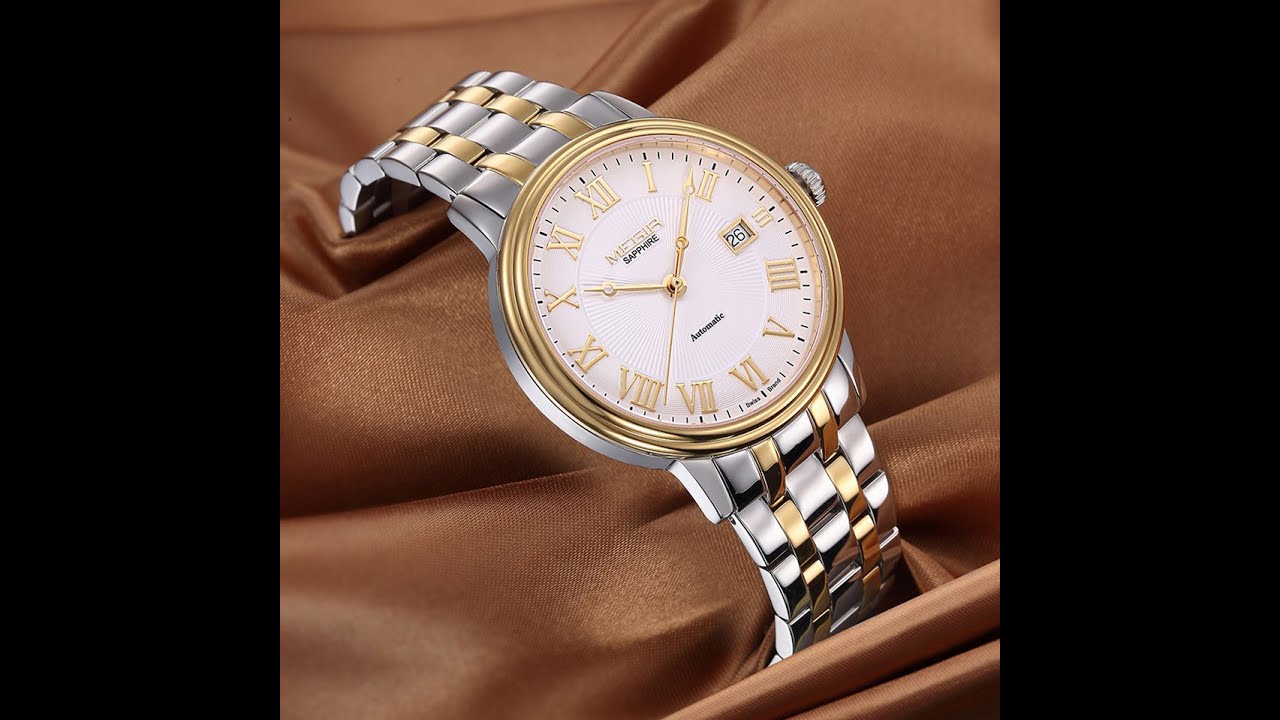 MEGIR Automatic Mechanical Watch Men Stainless Steel Watches Top Brand Luxury Business Wristwatch Male Clock Relogio Masculino-9