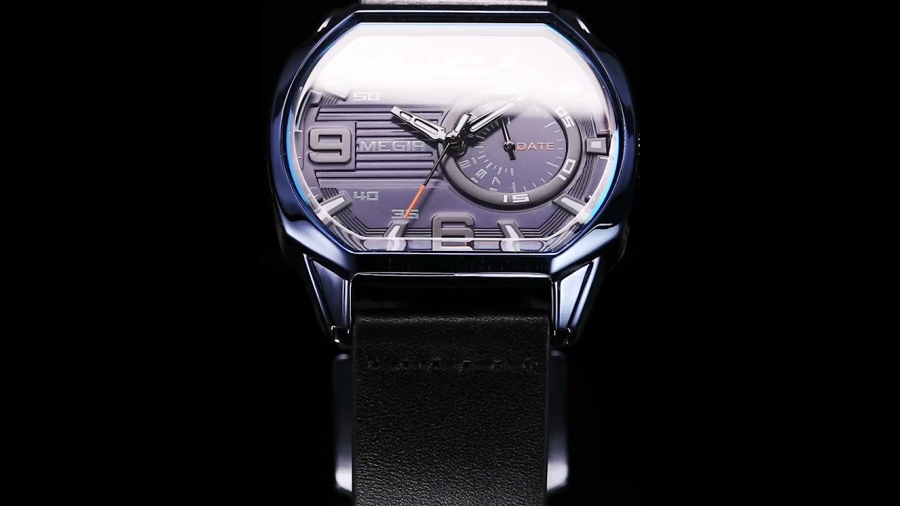 MEGIR Fashion Mens Watches Top Luxury Sport Military Watch Calendar Luminous Quartz Casual Man Wristwatch Clock Montre Homme-15