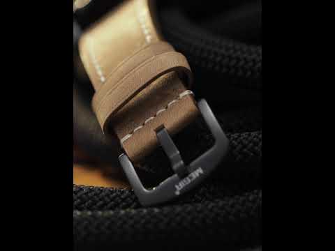 MEGIR Fashion Watches for Men Leather Strap Sport Military Wristwatch Man Quartz Watch Waterproof Chronograph with Calendar 2132-15