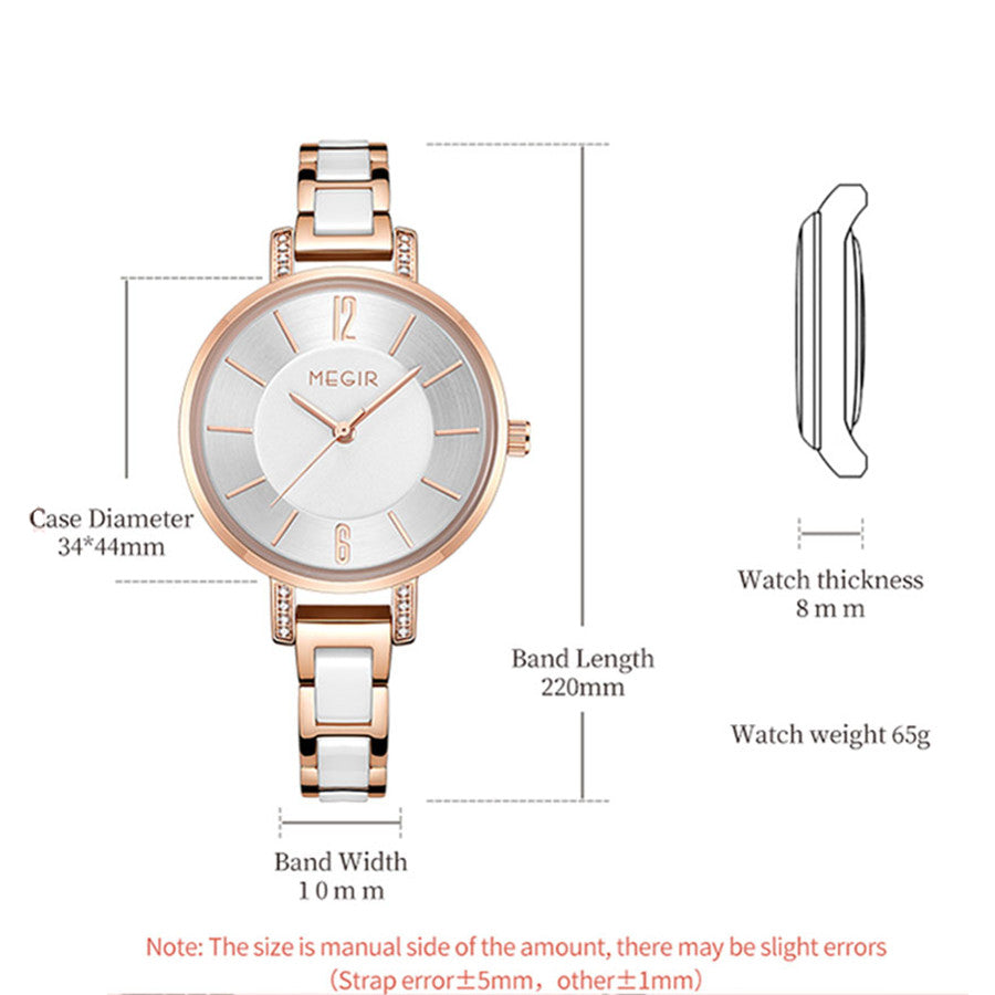 MEGIR Japan Quartz Watch for Women Fashion Brand Casual Wristwatch Clock Waterproof Sport Ladies Dress Wrist Watch Montres Femme-9
