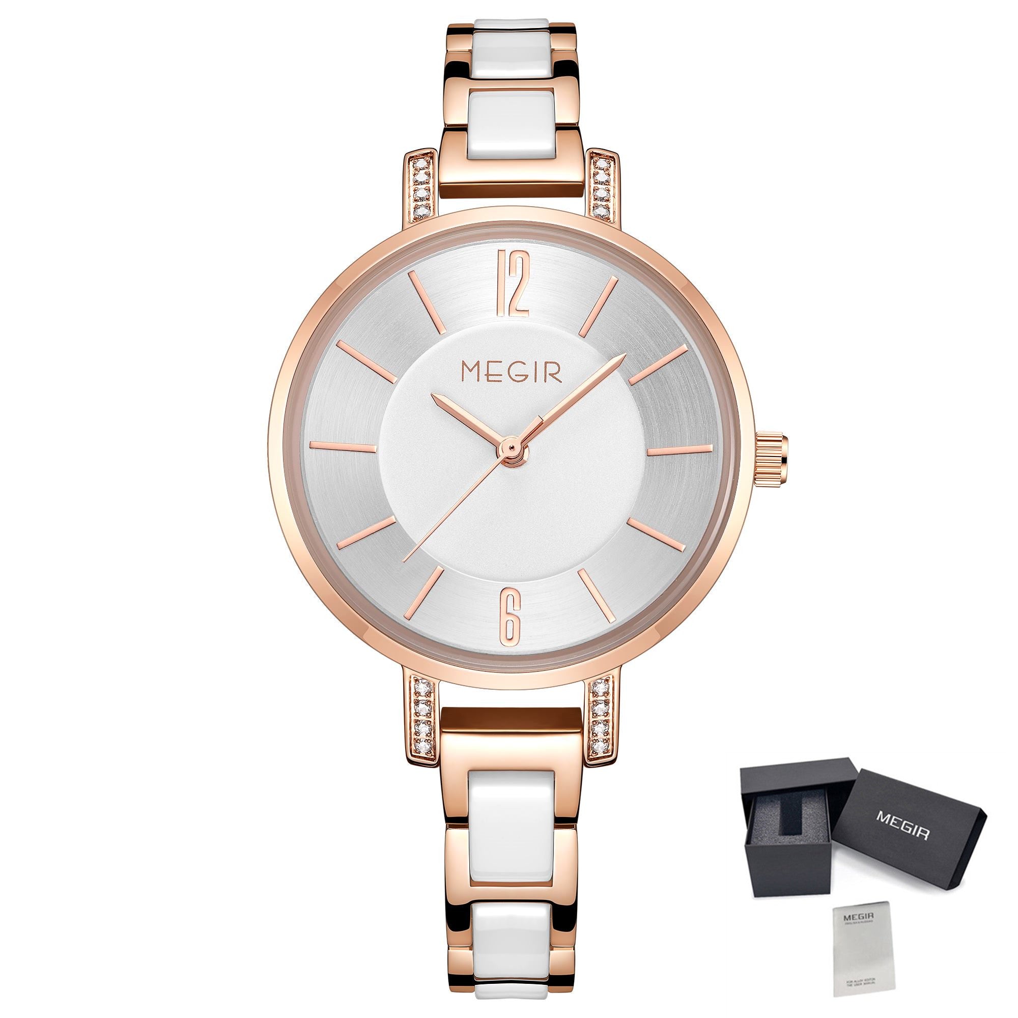 MEGIR Japan Quartz Watch for Women Fashion Brand Casual Wristwatch Clock Waterproof Sport Ladies Dress Wrist Watch Montres Femme-16