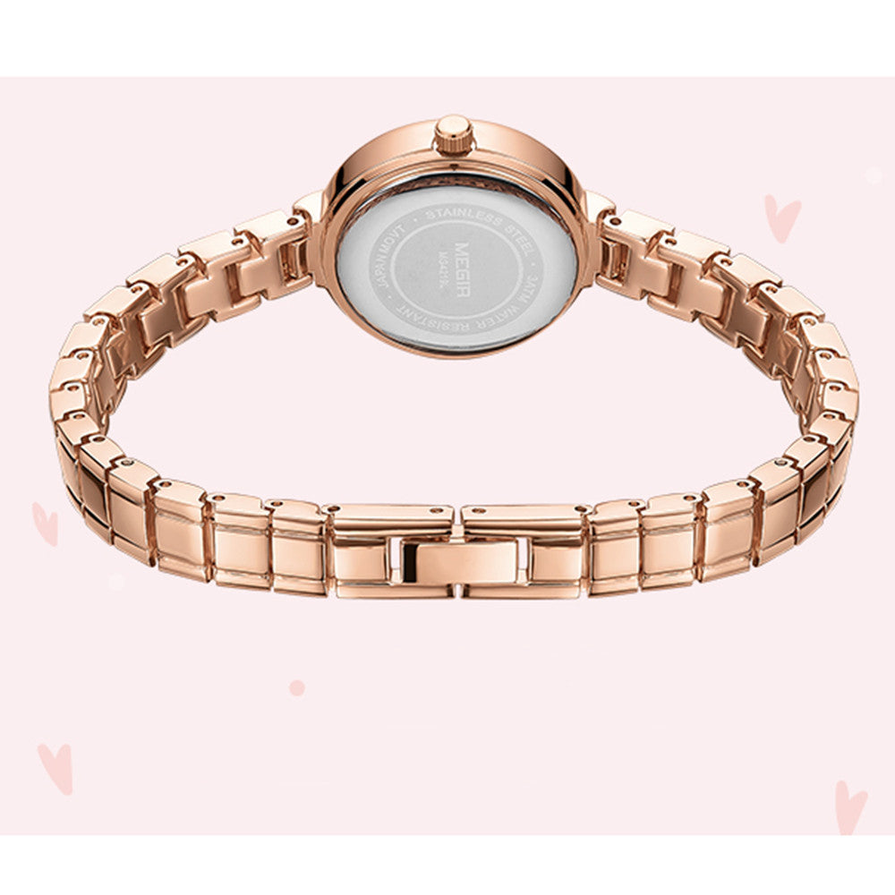 MEGIR Fashion Women Bracelet Quartz Watches Ladies Sports Dress Wrist Watch Luxury Diamond Female Clock Relogio Feminino-4