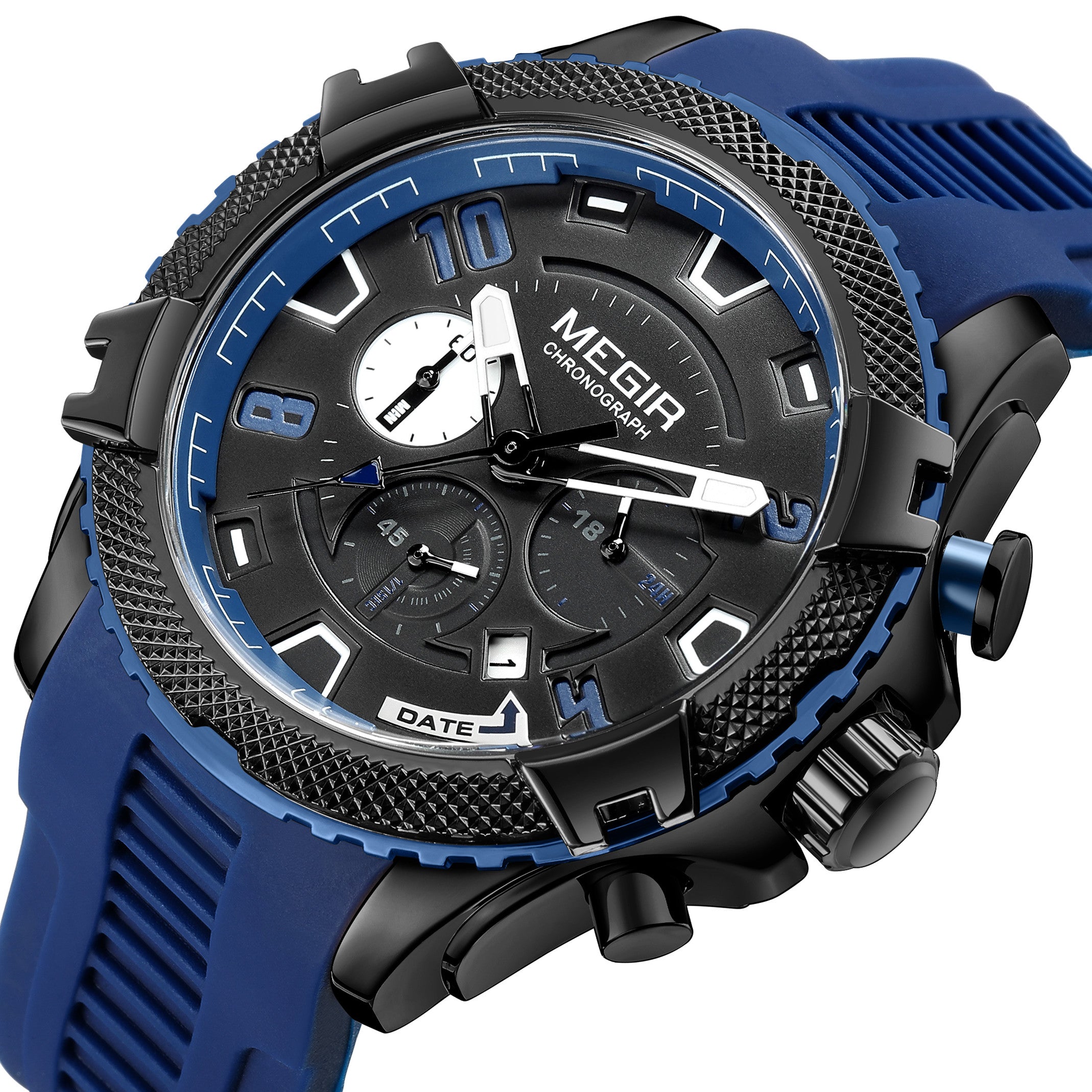 MEGIR Luxury Men's Watches Fashion Sport Quartz Watch Waterproof Date Chronograph Military Wristwatches Clock Reloj Hombre 2200-11