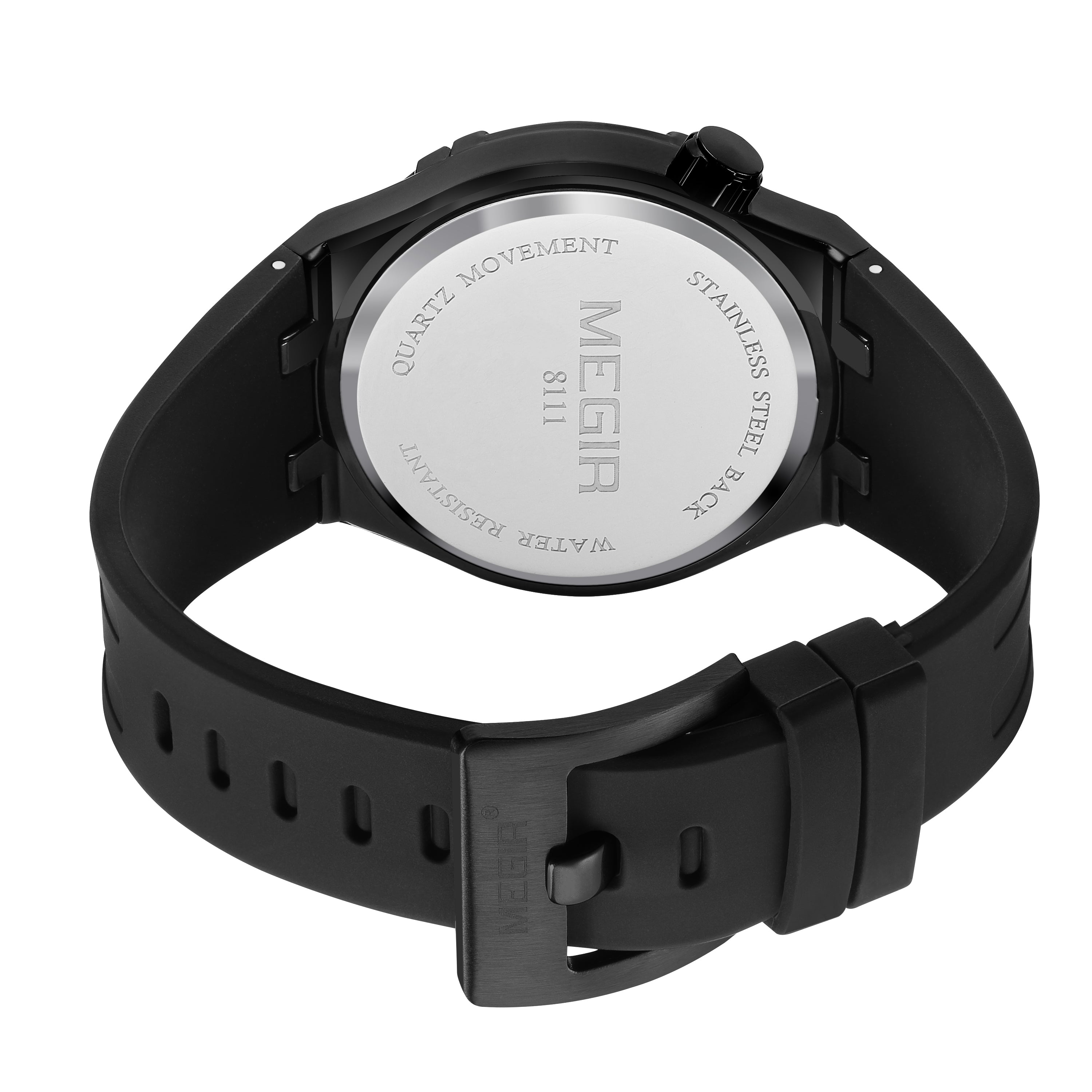 MEGIR Luxury Brand Men Watch Waterproof Quartz Sport Wristwatch Luminous Hands Hollow Casual Silicone Clock Relogio Masculino-16