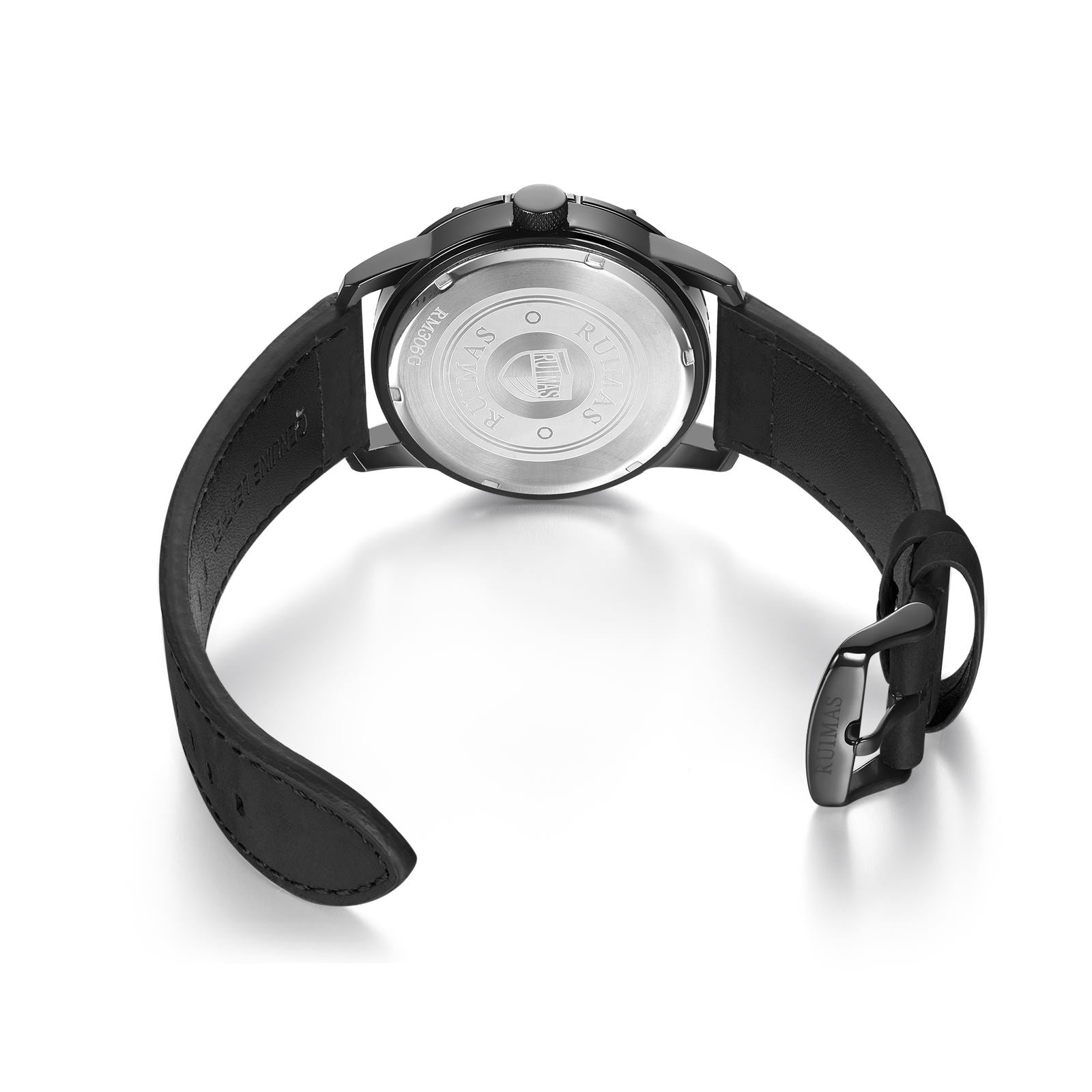 RUIMAS Relogio Masculino Luxury Leather Band Quartz Wristwatch Men Big Dial Moda Watches Waterproof Sport Military Reloj Hombre-10