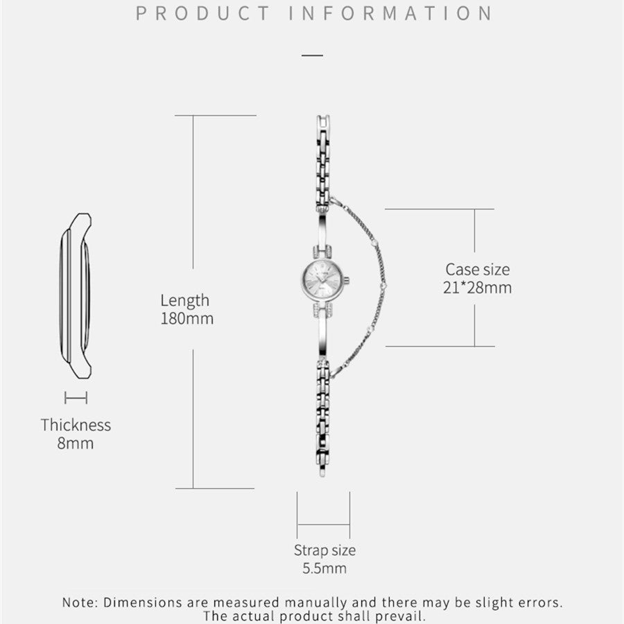 RUIMAS Fashion Women Watches Diamond Ladies Quartz Wristwatches Simple Luxury Steel Bracelets Dress Clock Reloj Mujer 313-7