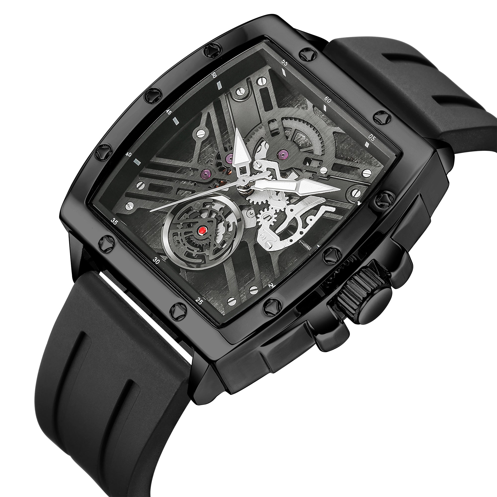 RUIMAS Luxury Fashion Men Sports Quartz Wrist Watches Waterproof Luminous Large Dial Casual Wristwatch Silicone Montre Homme-9